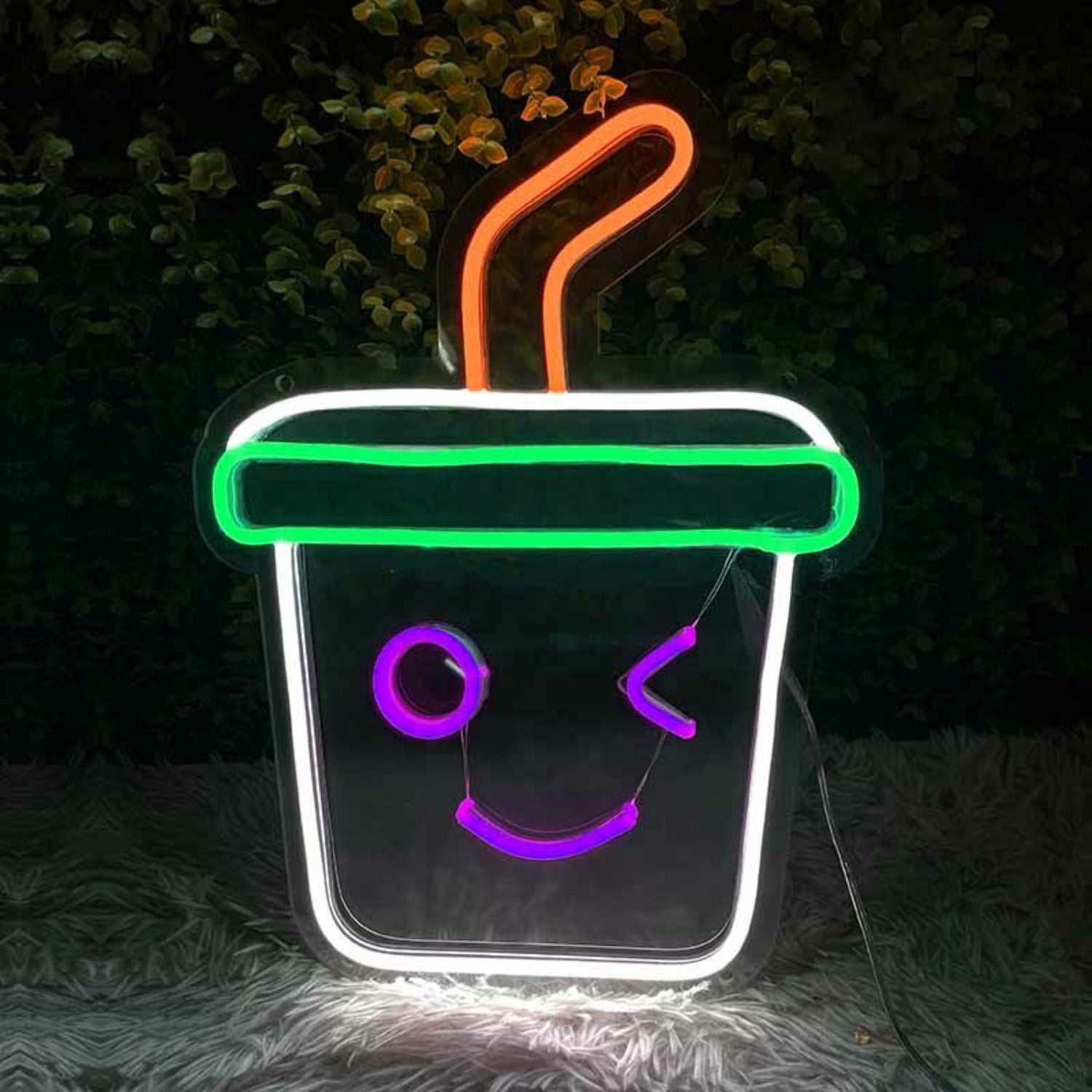 Cute Bubble Tea Ice Cream Adorable Led Neon Sign | Shineneon