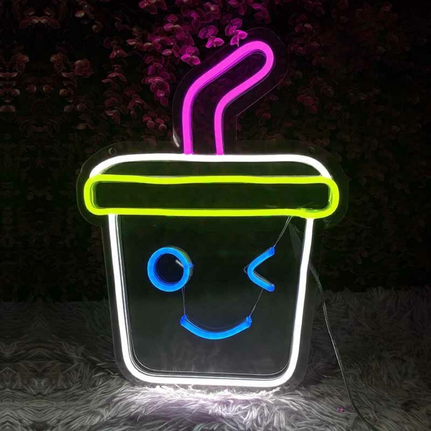 Cute Bubble Tea Ice Cream Adorable Led Neon Sign | Shineneon