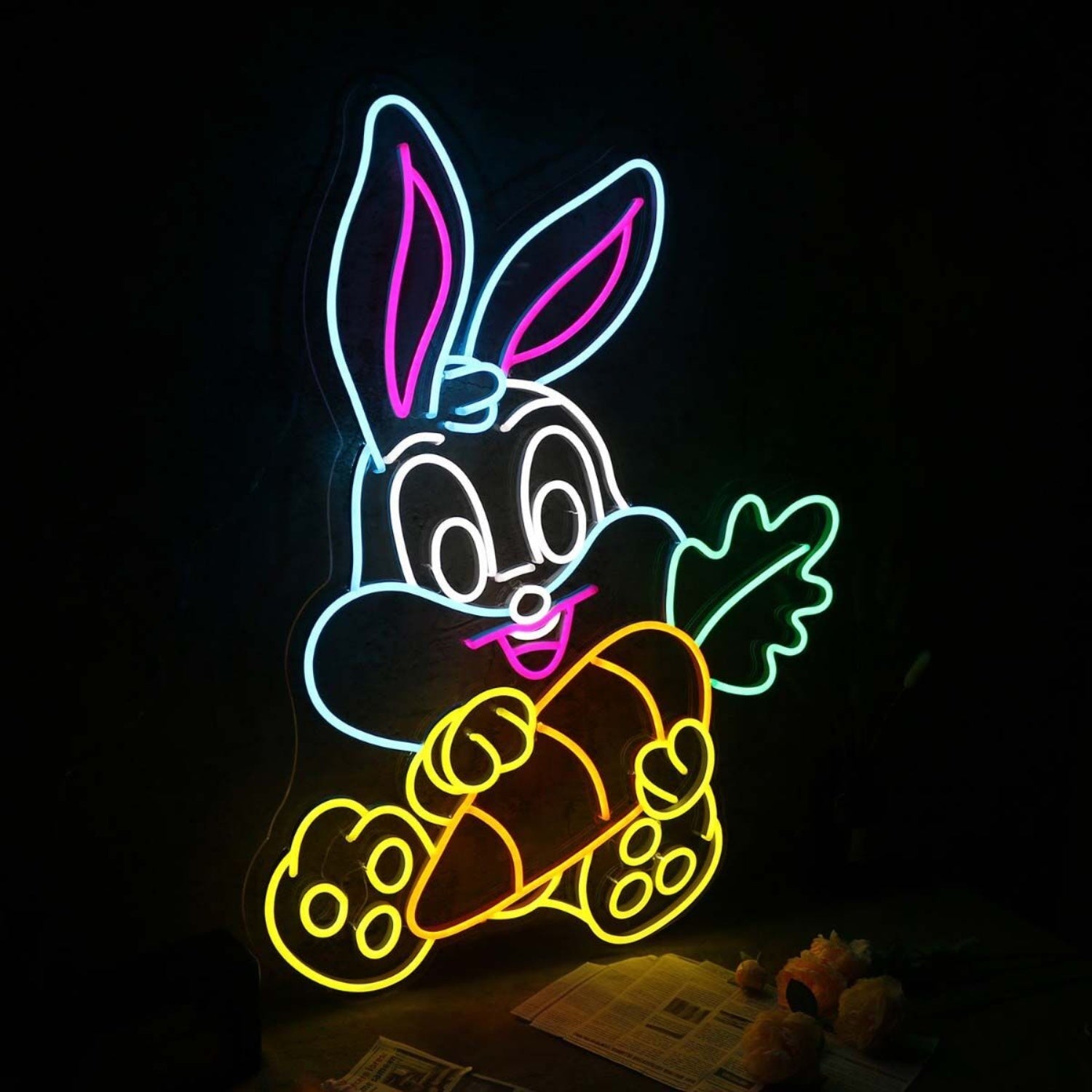 Cute Bunny Rabbit Led Neon Sign - Shineneon