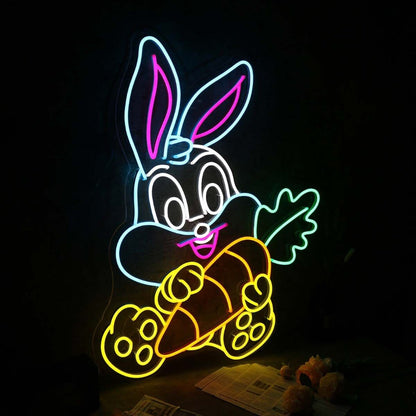 Cute Bunny Rabbit Led Neon Sign - Shineneon