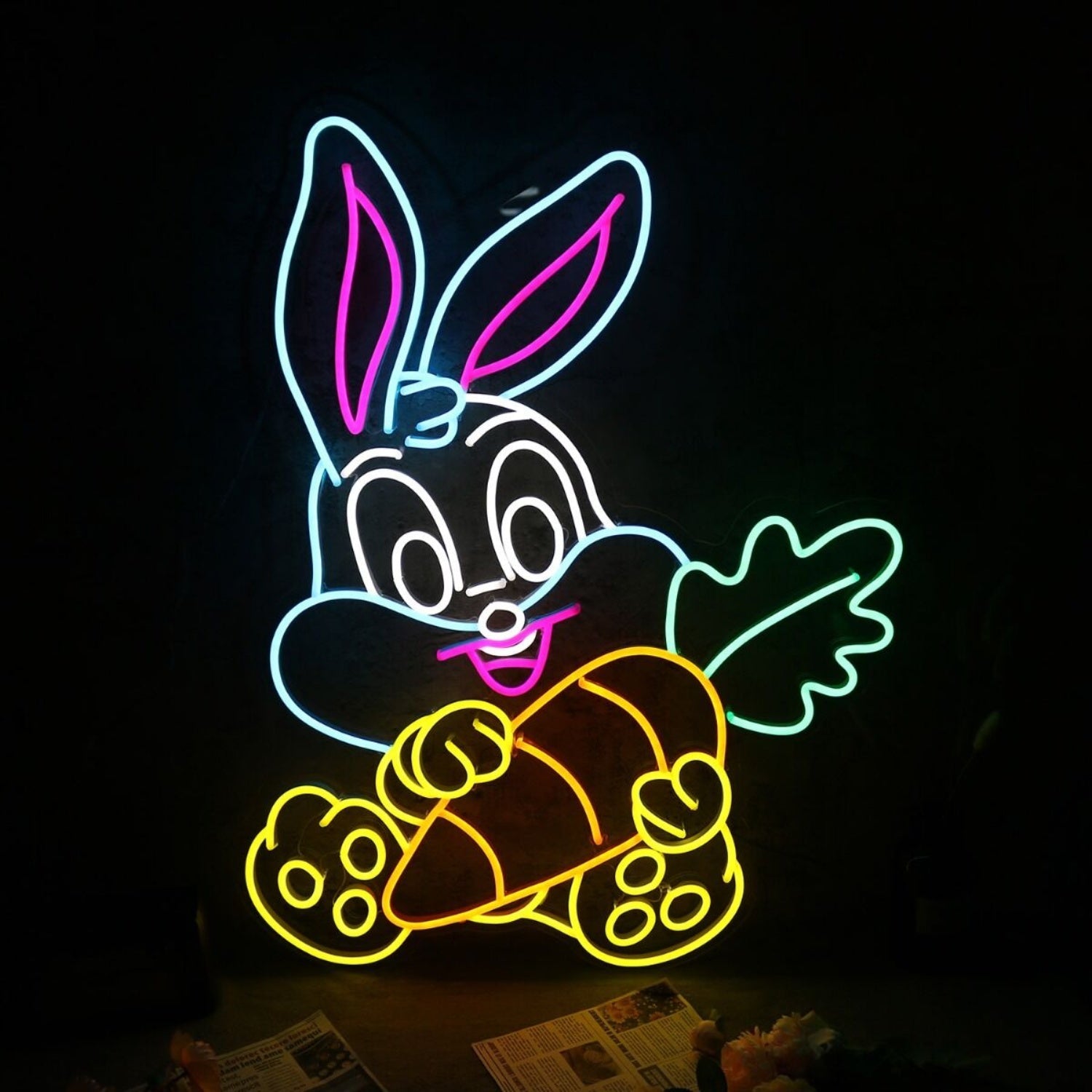 Cute Bunny Rabbit Led Neon Sign - Shineneon