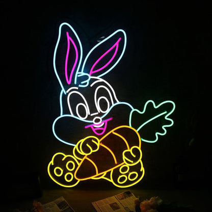 Cute Bunny Rabbit Led Neon Sign - Shineneon