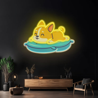 Cute Cat Chilling Led Neon Sign Light Custom Led Signs - Shineneon