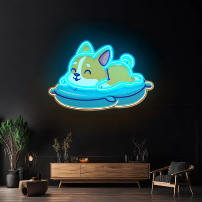 Cute Cat Chilling Led Neon Sign Light Custom Led Signs - Shineneon