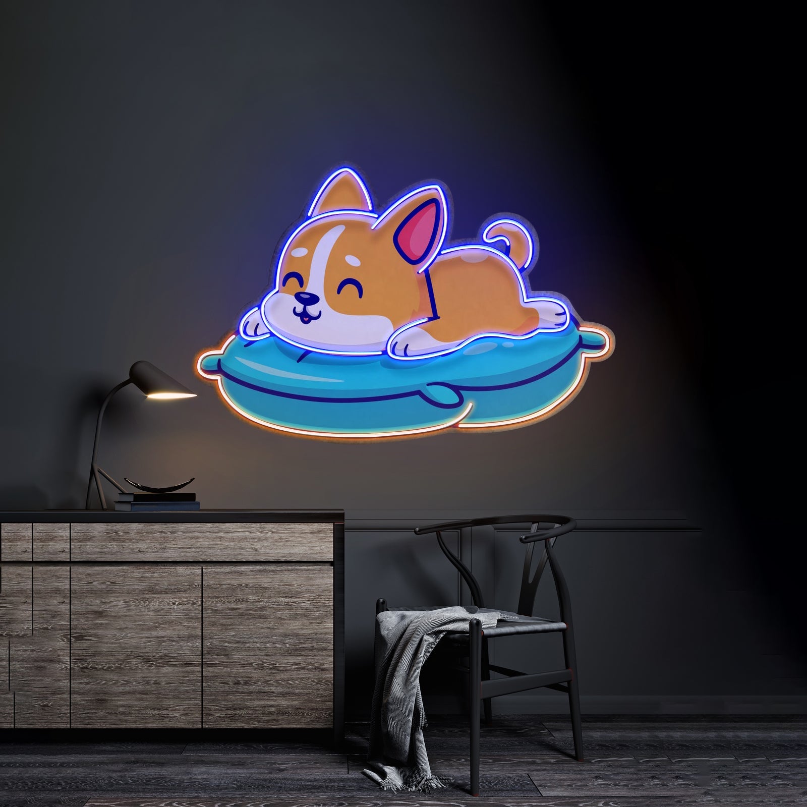 Cute Cat Chilling Led Neon Sign Light Custom Led Signs - Shineneon