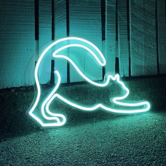 Cute Cat Led Sign Business Neon Sign Wall Decor