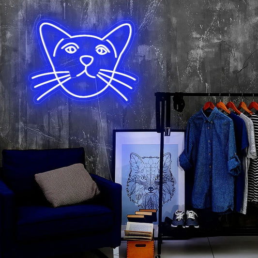 Cute Cat Led Sign Business Neon Signs