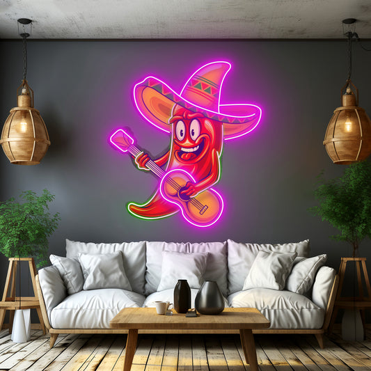 Cute Chilli Pepper Led Neon Sign Light Custom Led Signs