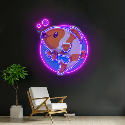 Cute Clownfish Led Neon Sign Light Custom Led Signs