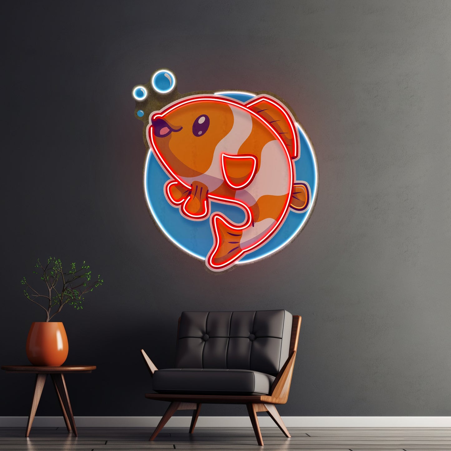 Cute Clownfish Led Neon Sign Light Custom Led Signs