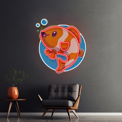 Cute Clownfish Led Neon Sign Light Custom Led Signs