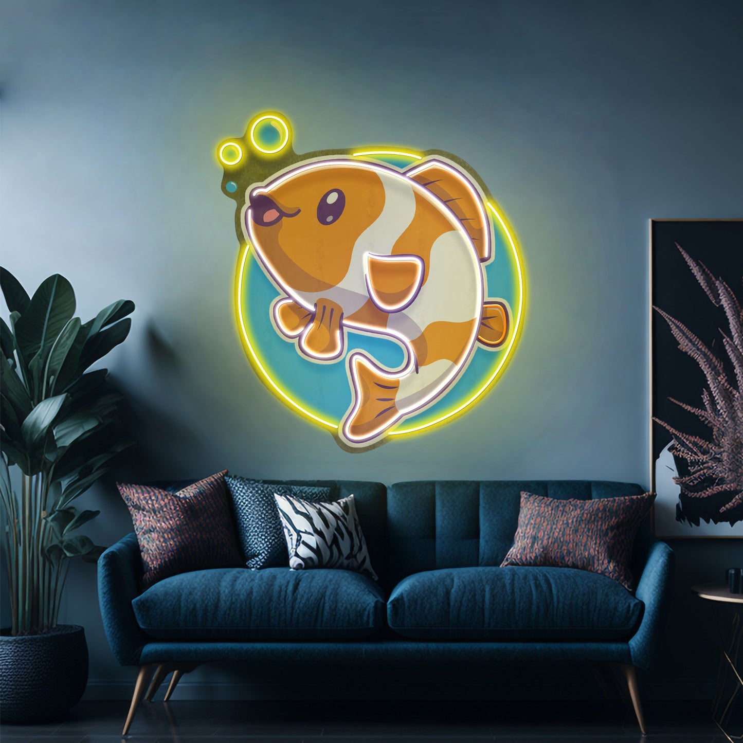 Cute Clownfish Led Neon Sign Light Custom Led Signs