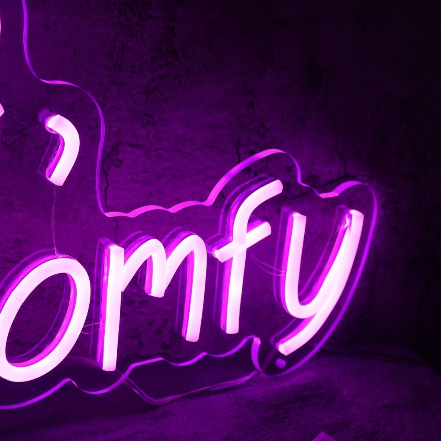 Cute Cozy And Comfy Pink Led Neon Sign - Shineneon