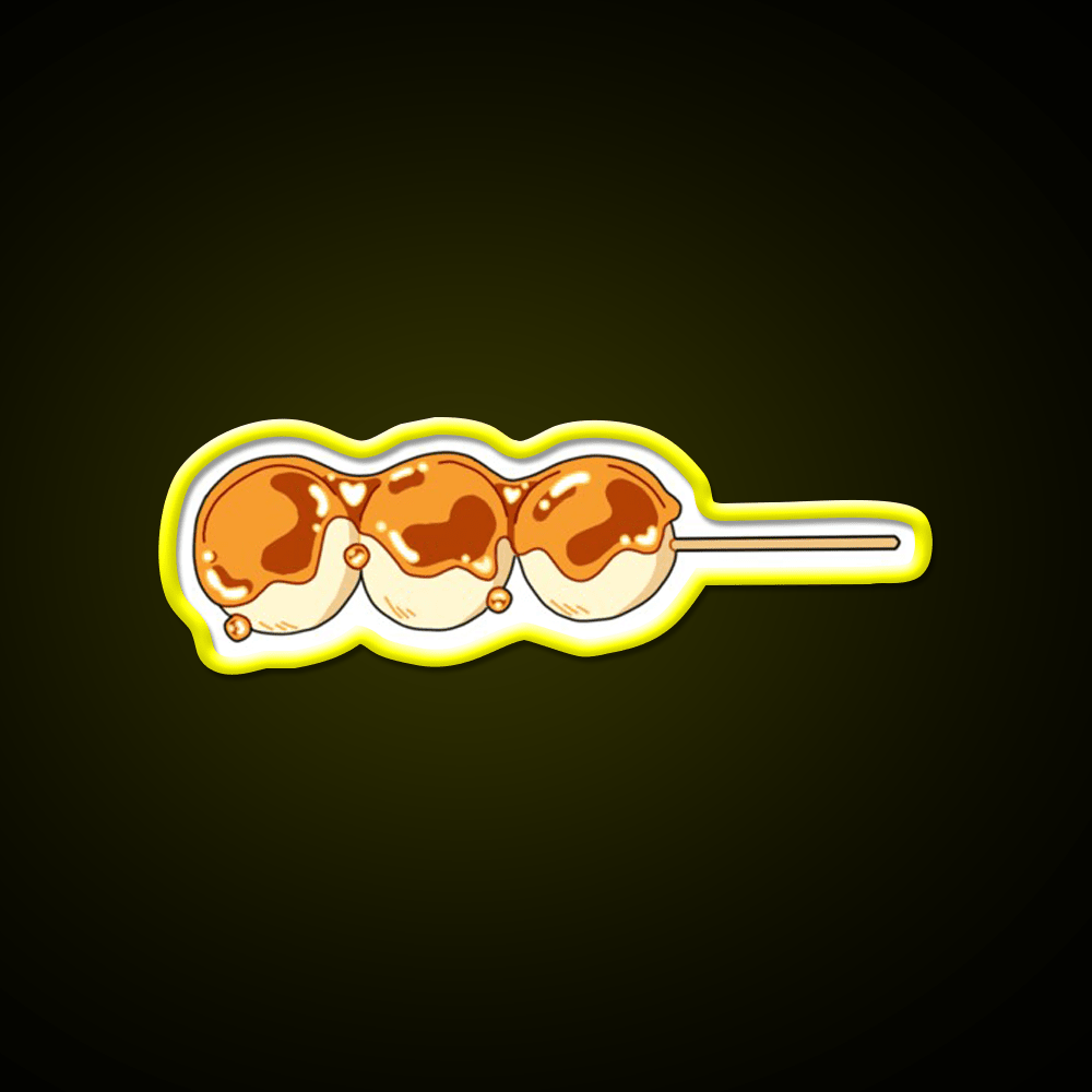 Cute Dango Stick Snack Food Led Neon Sign Rgb Color - Shineneon