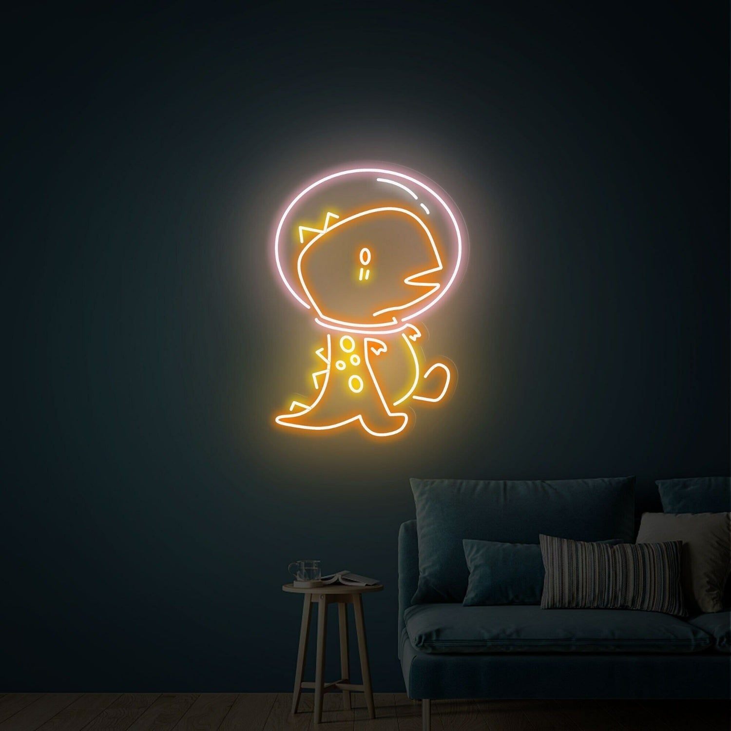 Cute Dinosaur Astronaut Led Neon Signs Wall Decoration For Kids - Shineneon