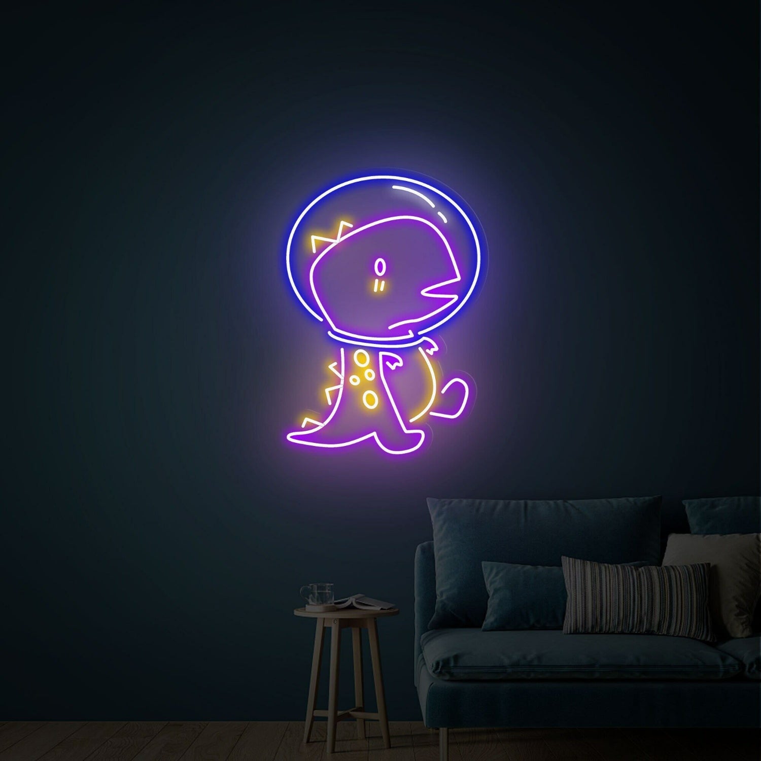 Cute Dinosaur Astronaut Led Neon Signs Wall Decoration For Kids - Shineneon