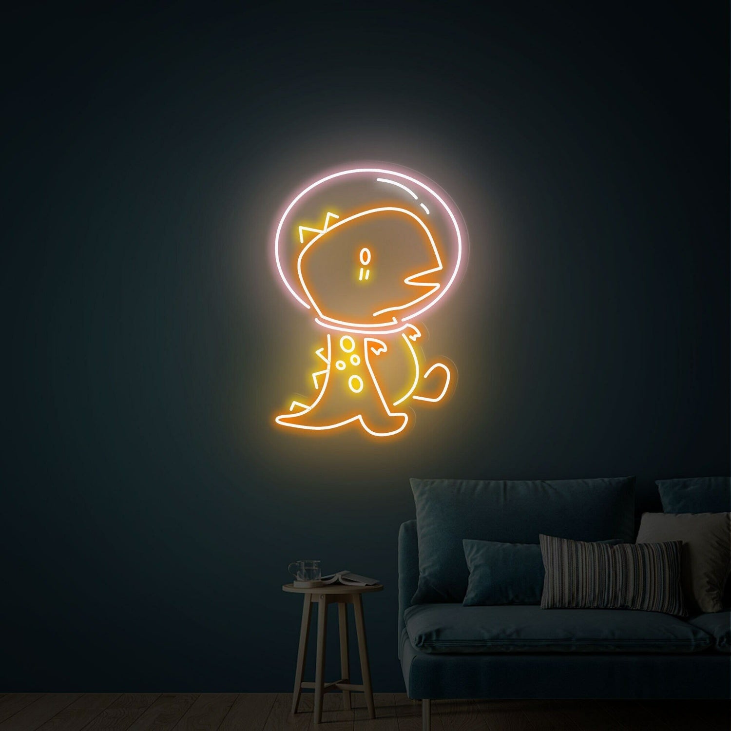 Cute Dinosaur Astronaut Led Neon Signs Wall Decoration For Kids | Shineneon
