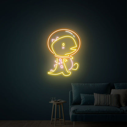 Cute Dinosaur Astronaut Led Neon Signs Wall Decoration For Kids - Shineneon