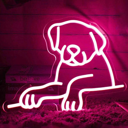 Cute Dog Led Neon Sign - Shineneon