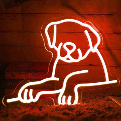 Cute Dog Led Neon Sign - Shineneon