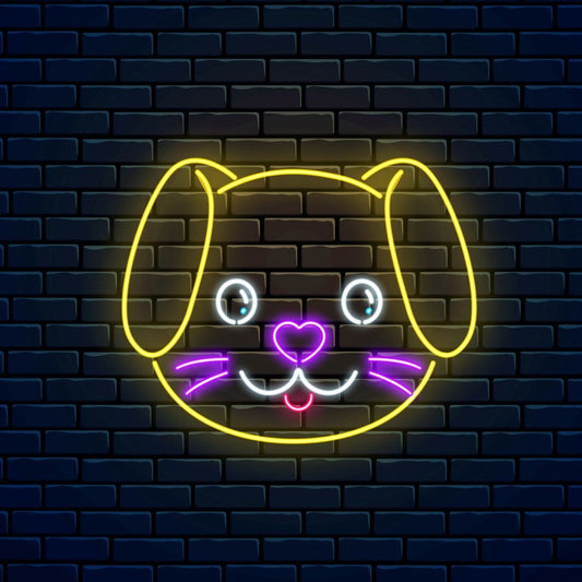 Cute Dog Led Sign Business Neon Sign