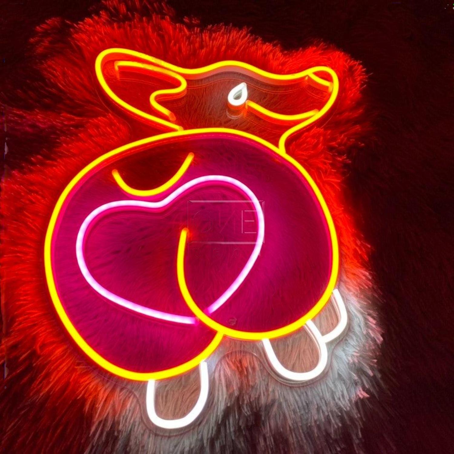 Cute Duck Multicolor Led Neon Sign For Kids Room Decor | Shineneon