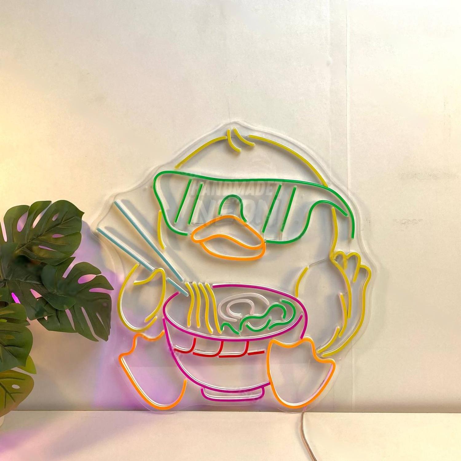Cute Duck Ramen Led Neon Sign Food Led Neon Sign | Shineneon