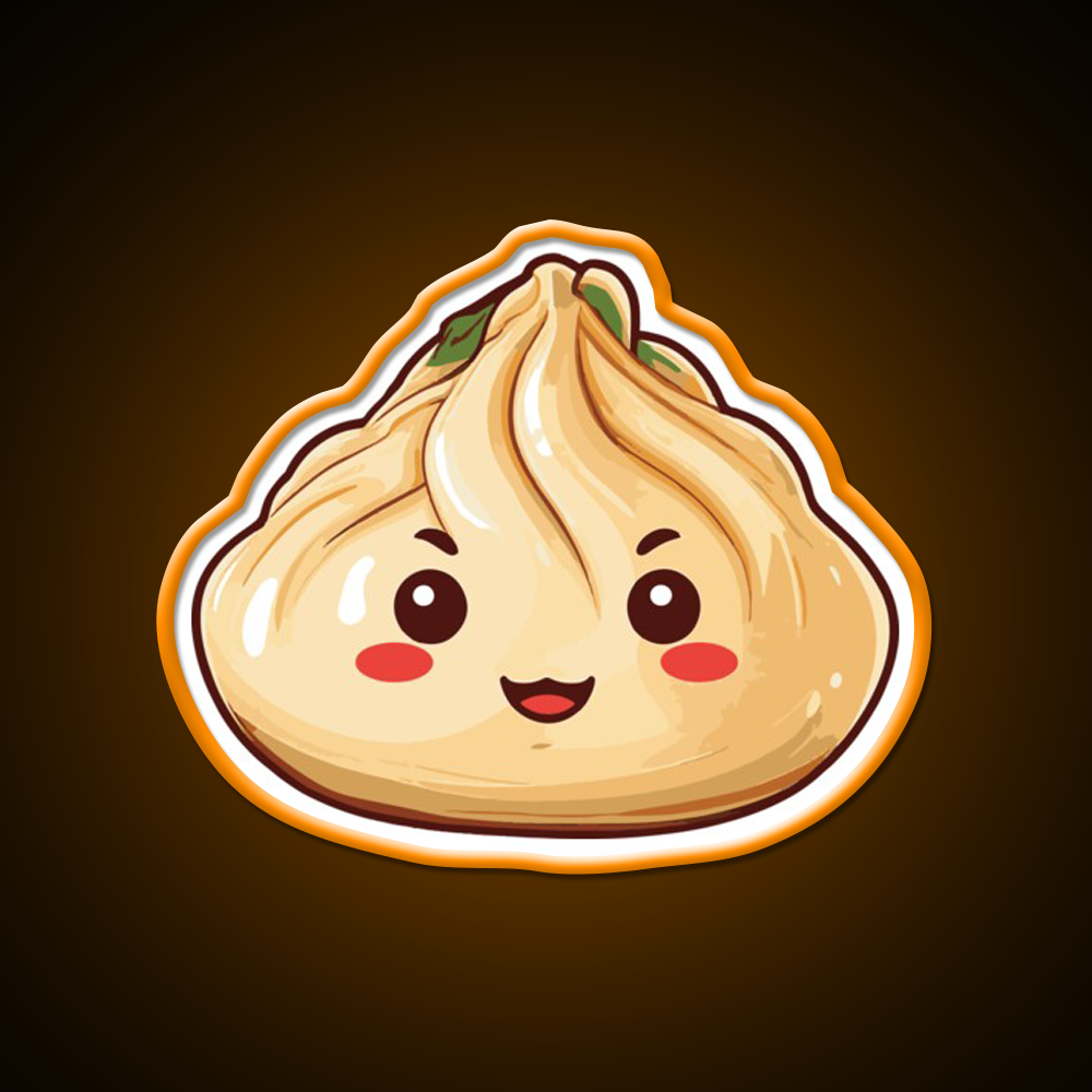 Cute Dumpling Led Neon Sign Chinese Food Rgb Color