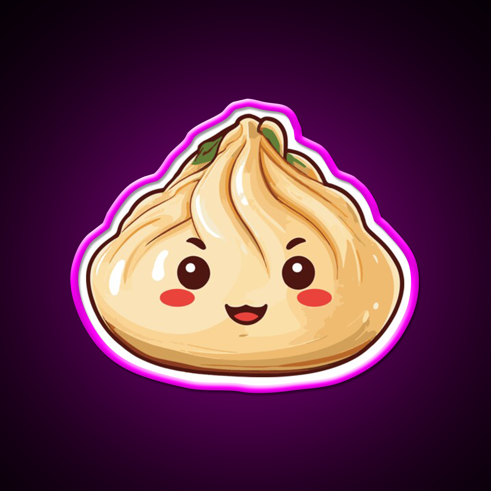 Cute Dumpling Led Neon Sign Chinese Food Rgb Color