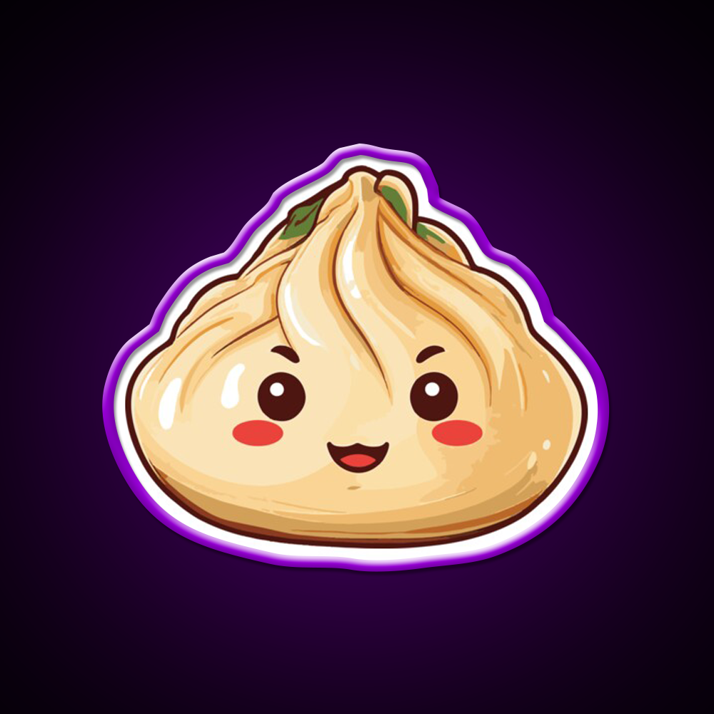 Cute Dumpling Led Neon Sign Chinese Food Rgb Color