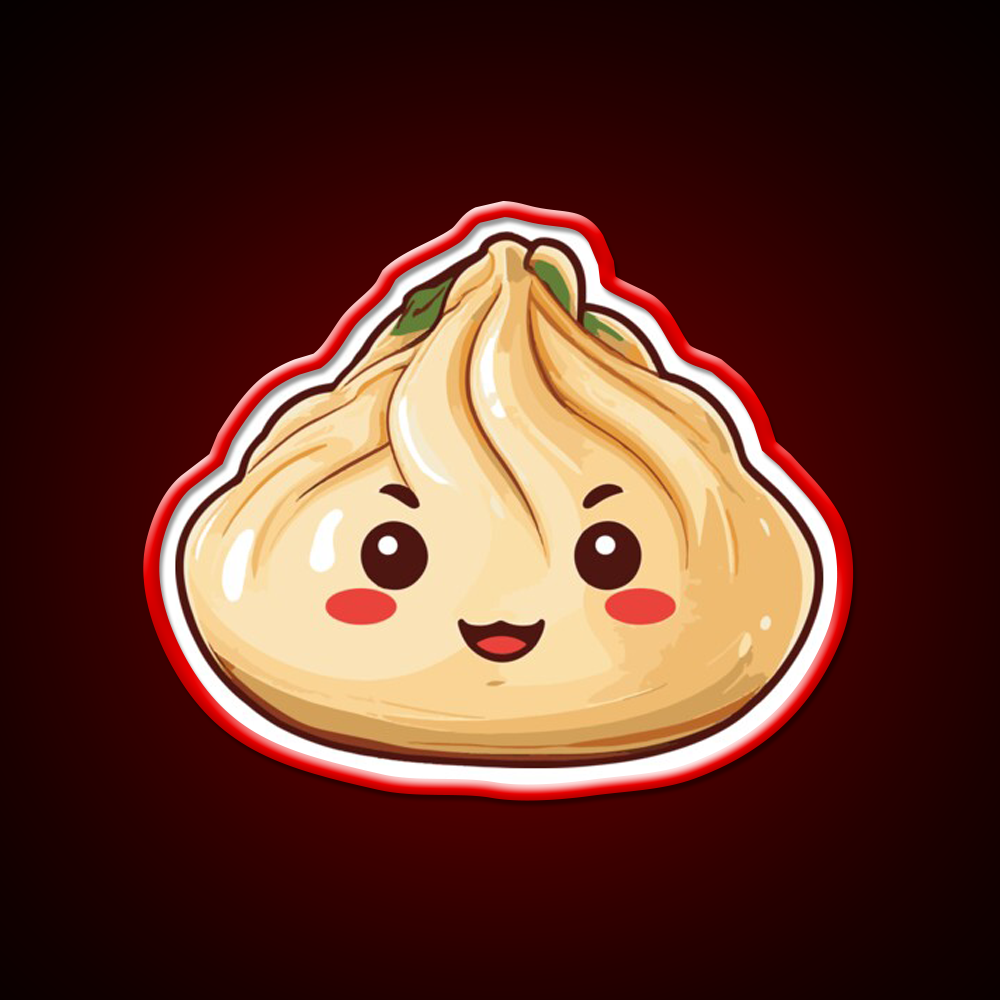 Cute Dumpling Led Neon Sign Chinese Food Rgb Color