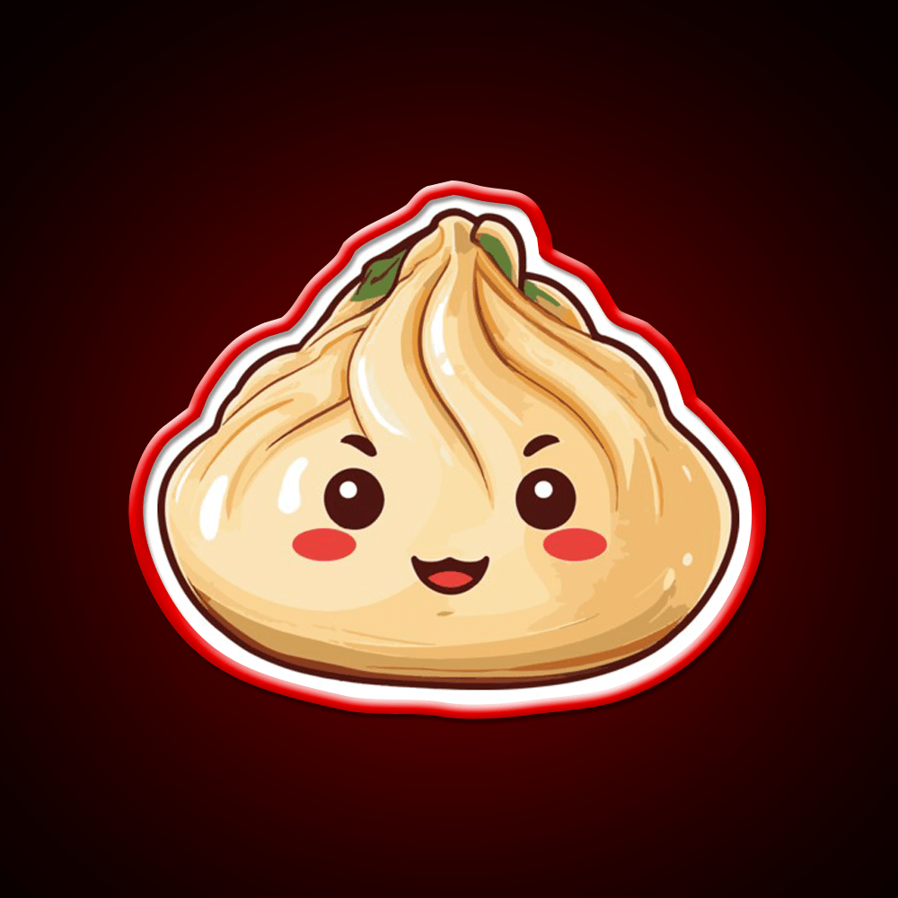 Cute Dumpling Led Neon Sign Chinese Food Rgb Color - Shineneon