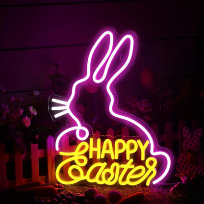 Cute Easter Bunny Neon Sign | Shineneon