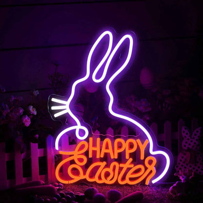 Cute Easter Bunny Neon Sign | Shineneon