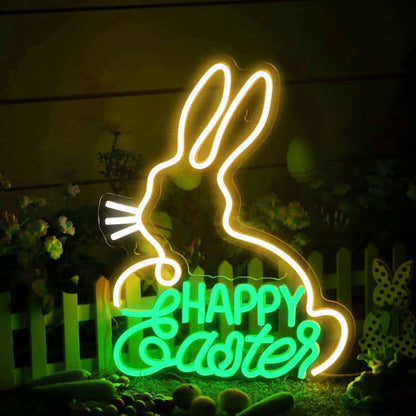 Cute Easter Bunny Neon Sign | Shineneon