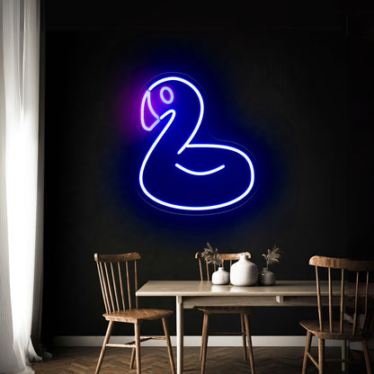 Cute Flamingo Balloon Led Neon Sign For Kids Room