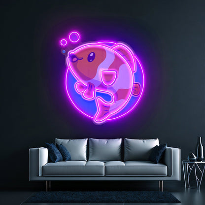 Cute Floral Paw Print Cute Neon Signs For Pet Lover - Shineneon
