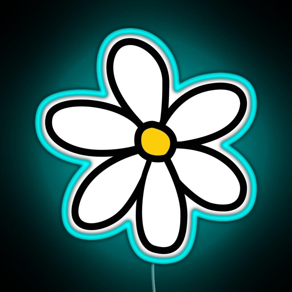 Cute Flower Rgb Led Neon Sign Pop Wall Art - Shineneon
