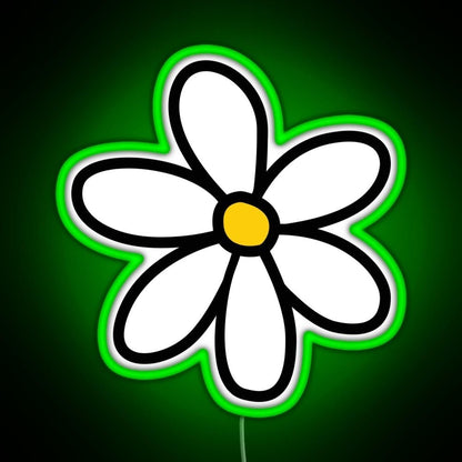 Cute Flower Rgb Led Neon Sign Pop Wall Art - Shineneon