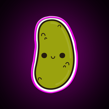 Cute Gherkin Snack Food Led Neon Sign Rgb Color - Shineneon