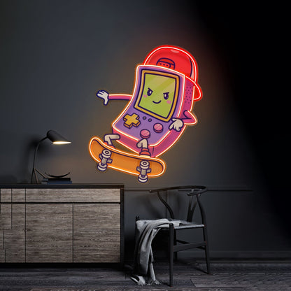 Cute Ghostface Giving Treats Led Neon Sign Light Custom Led Signs - Shineneon