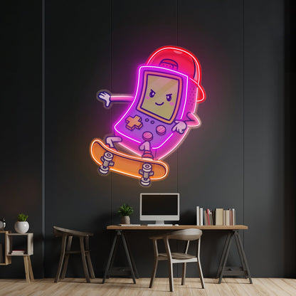 Cute Ghostface Giving Treats Led Neon Sign Light Custom Led Signs - Shineneon