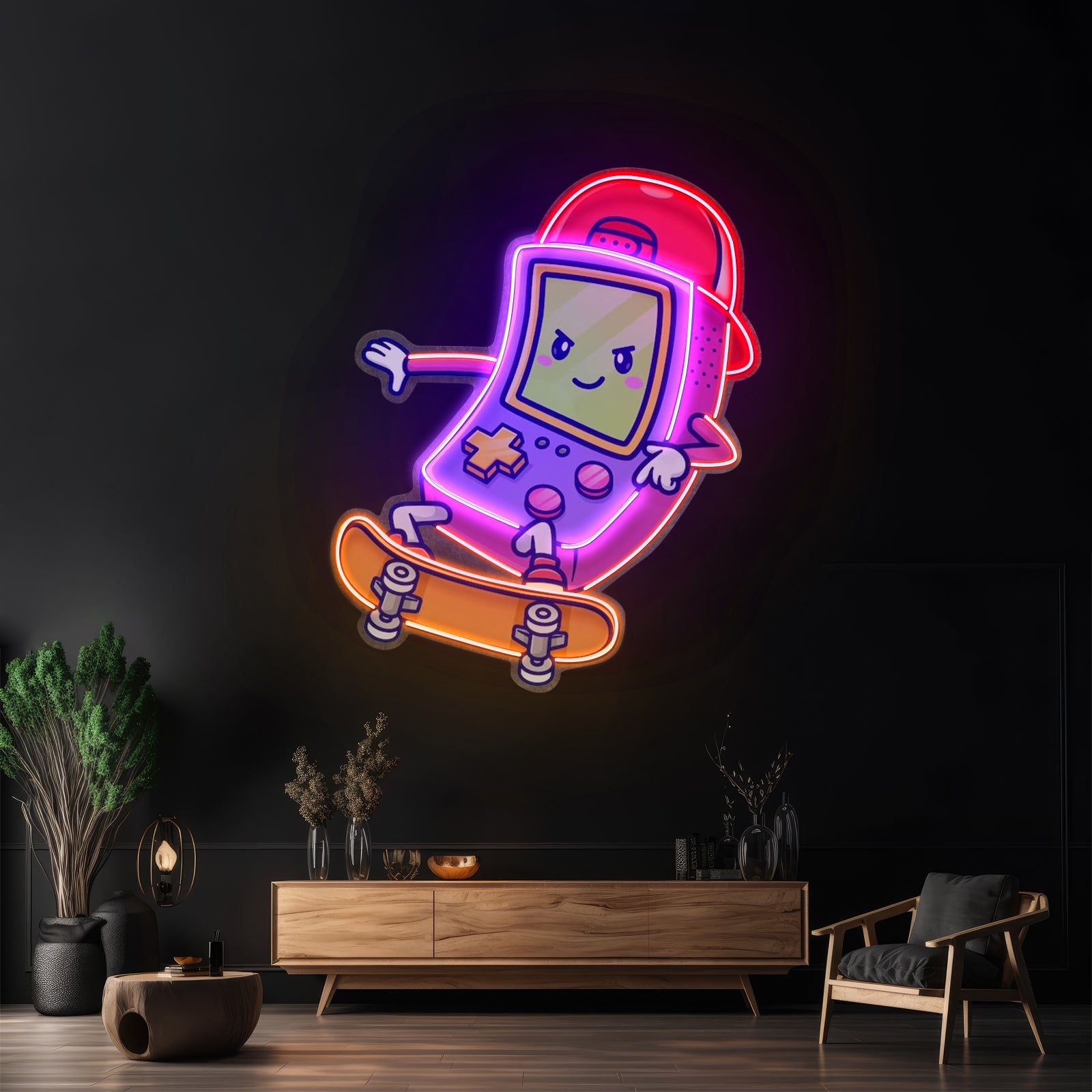 Cute Ghostface Giving Treats Led Neon Sign Light Custom Led Signs - Shineneon