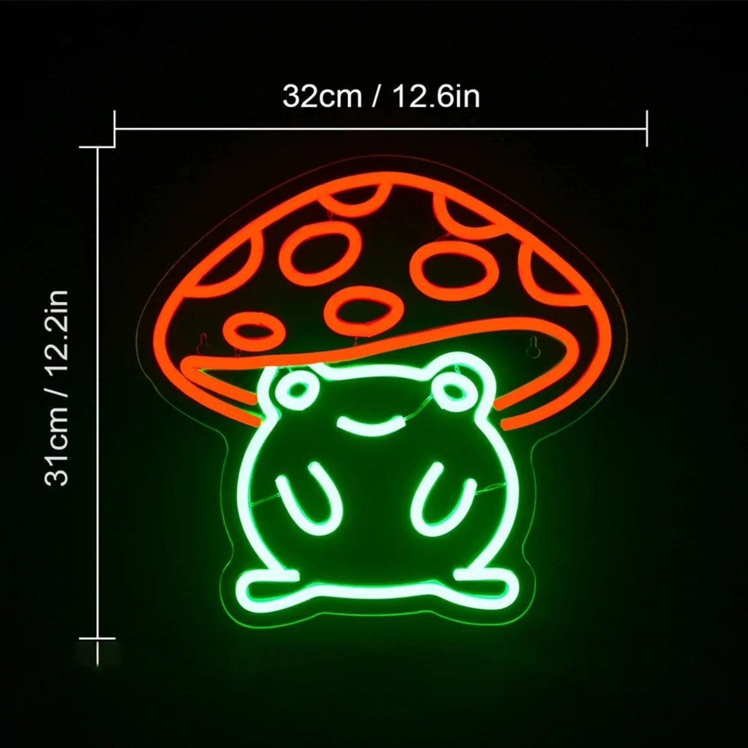 Cute Frog Red Mushroom Hat Kids Room Decorations Led Neon Sign | Shineneon