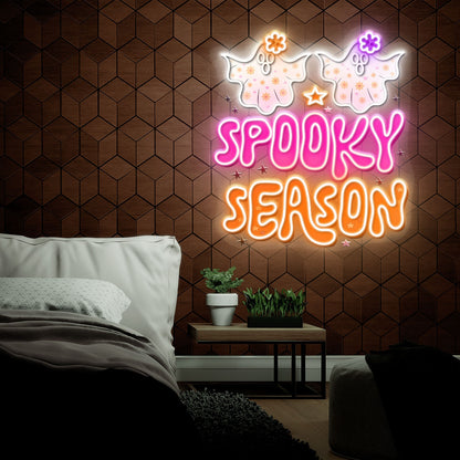 Cute Halloween Spooky Acrylic Led Neon Sign | Shineneon