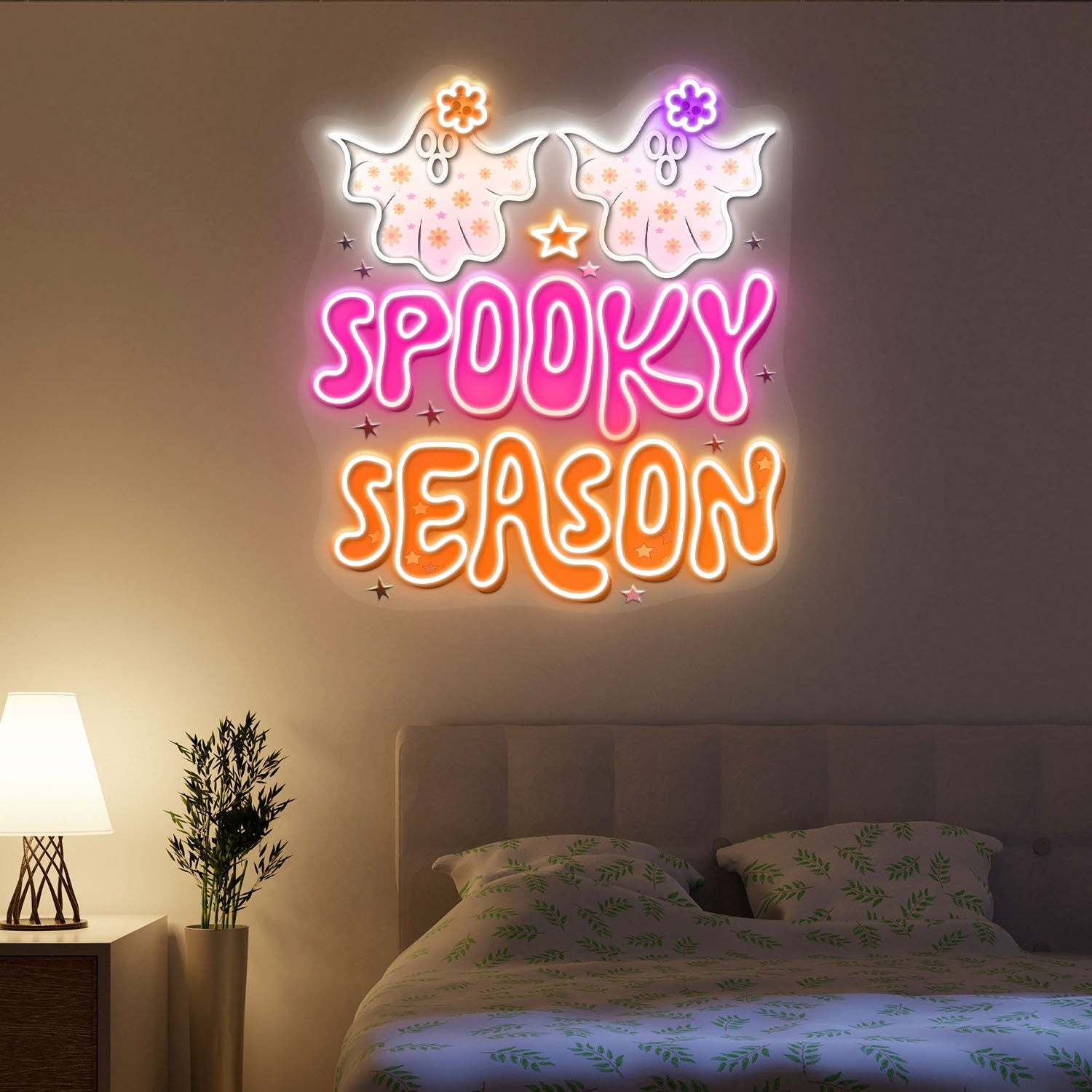Cute Halloween Spooky Acrylic Led Neon Sign | Shineneon