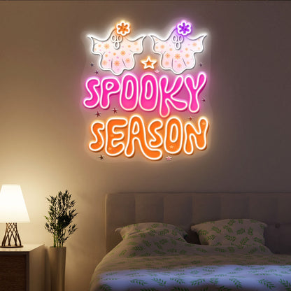 Cute Halloween Spooky Acrylic Led Neon Sign | Shineneon