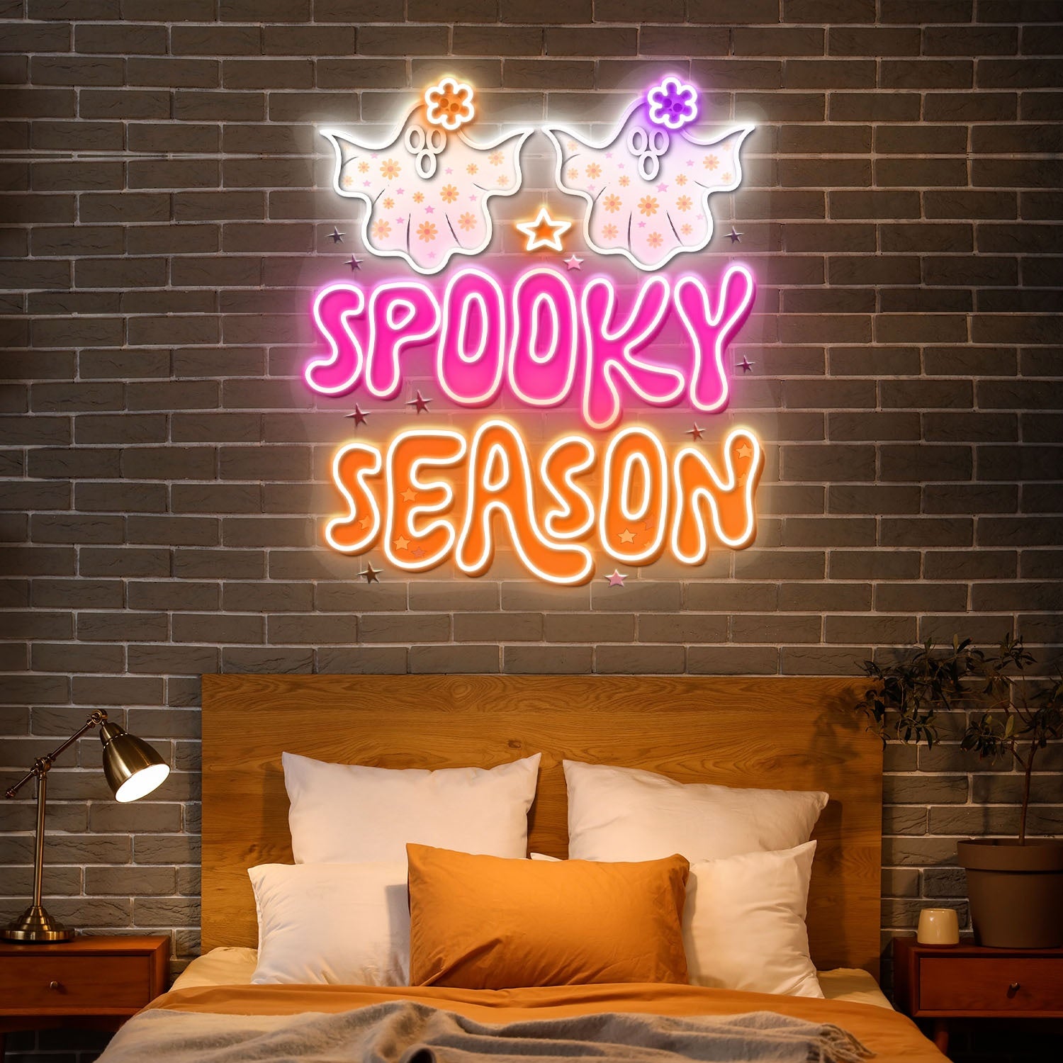 Cute Halloween Spooky Acrylic Led Neon Sign | Shineneon