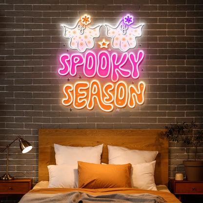 Cute Halloween Spooky Acrylic Led Neon Sign | Shineneon