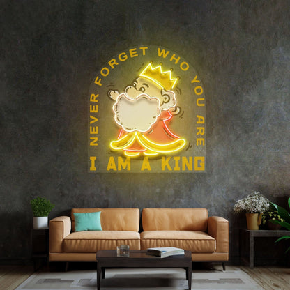 Cute King Led Neon Sign Light Pop Art - Shineneon